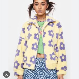 Floral Sherpa Jacket